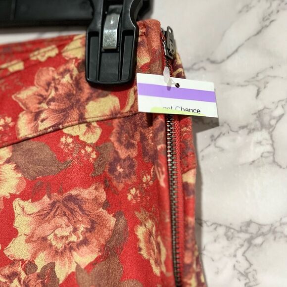 Free People House Party Printed Vegan Suede Flare Leg Pants - Picture 6 of 9